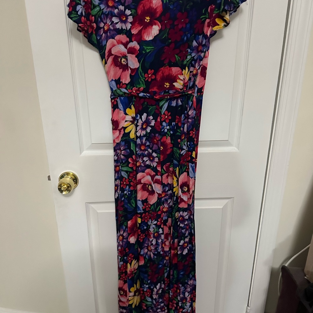 Floral print maxi dress